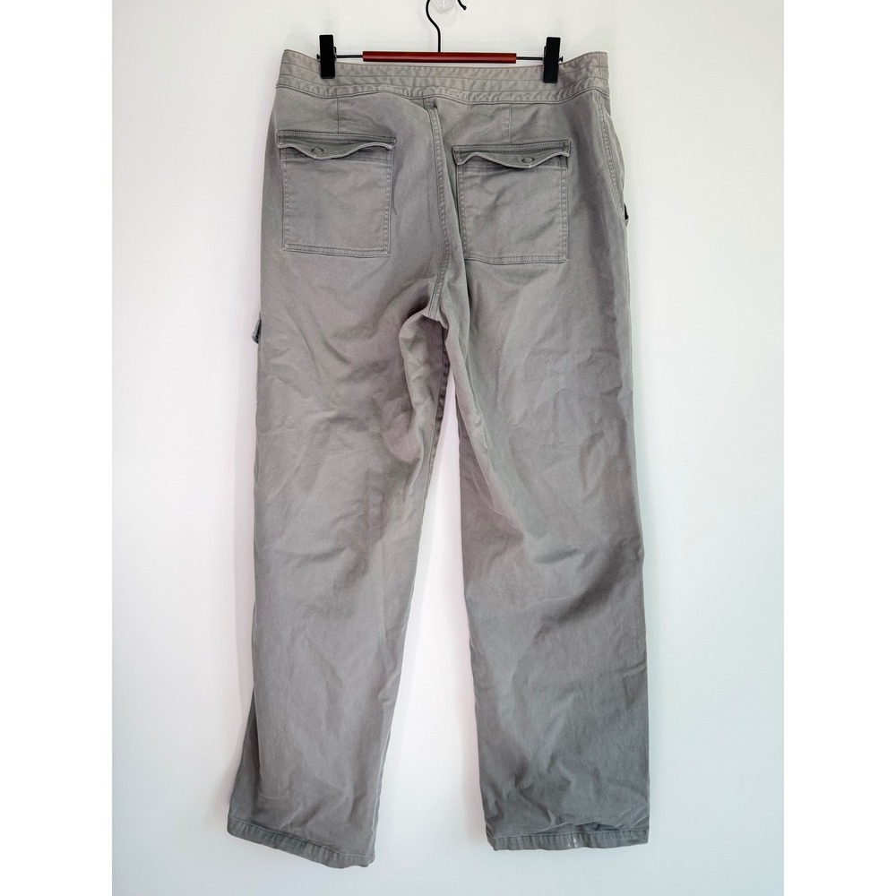 LL Bean Cargo Pants Gorpcore Utility Women 12 Grey Hiking Trail Utility Outdoors - Picture 2 of 8